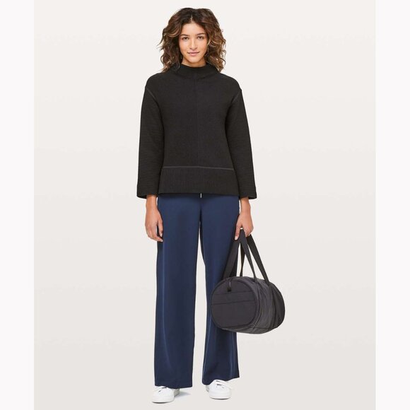 Lululemon On Repeat Mock Neck, Size 4, Black - Picture 1 of 12